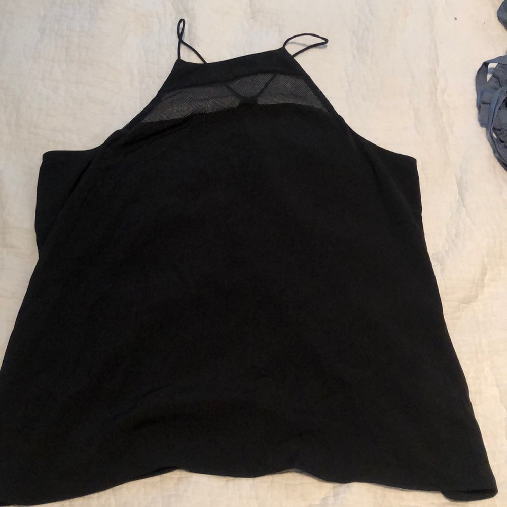 Spaghetti strap CK with mesh detail on front